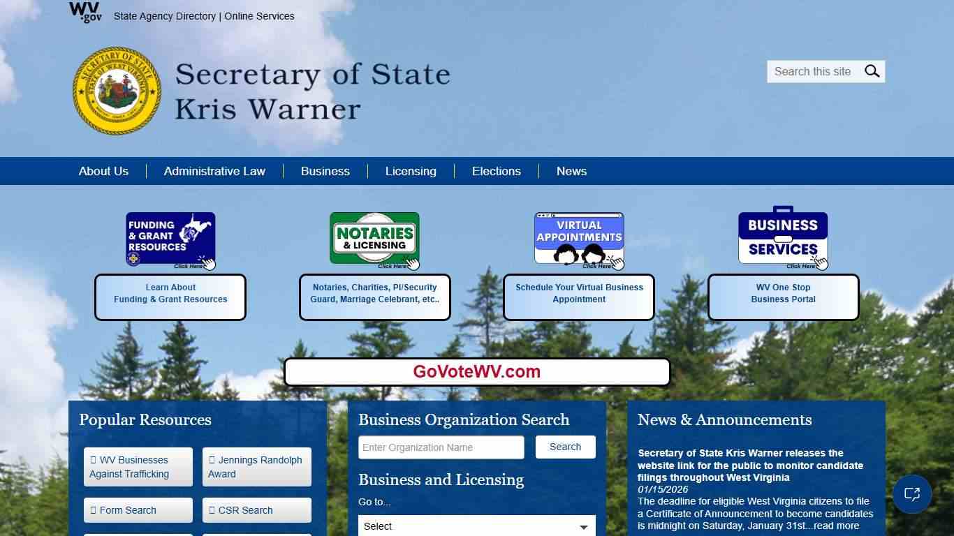 WV Secretary of State