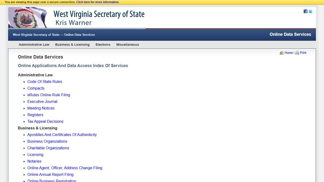 Home Page - Online Data Services