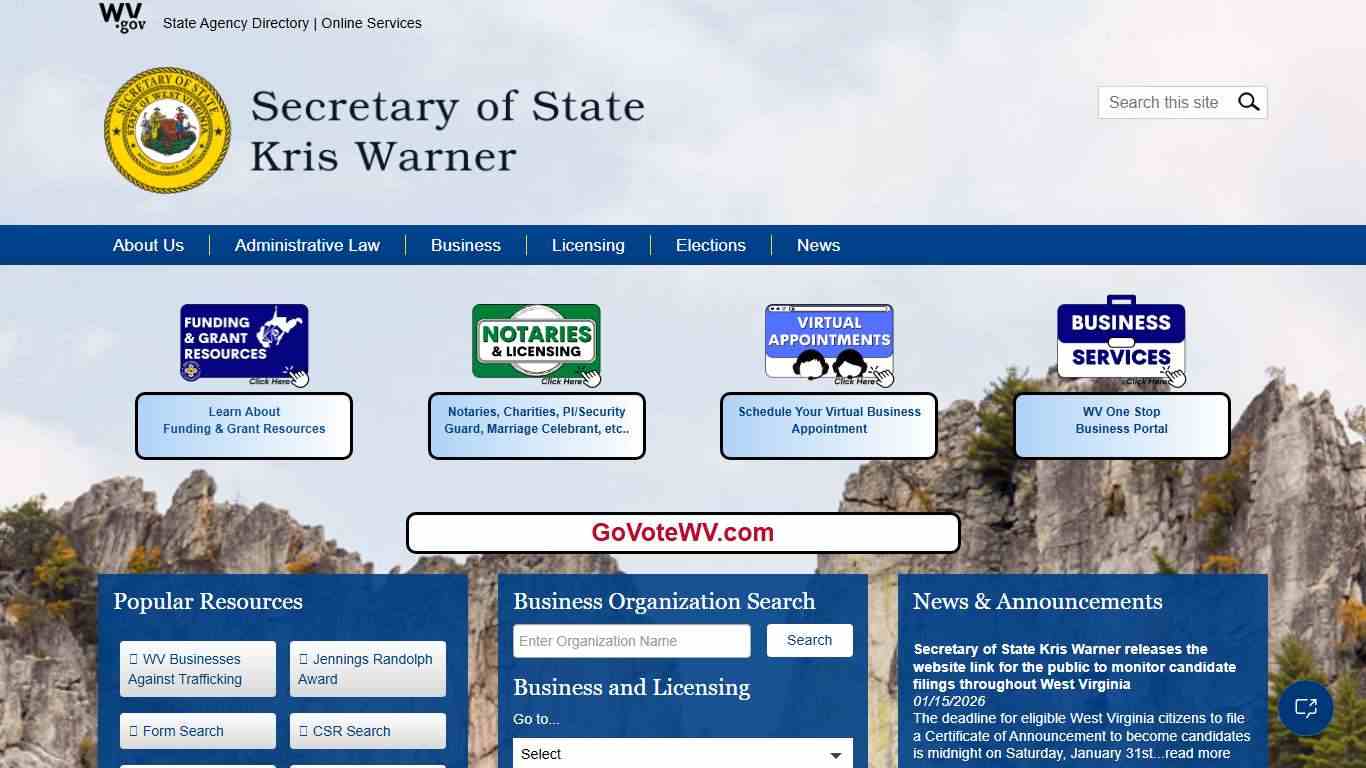 WV Secretary of State